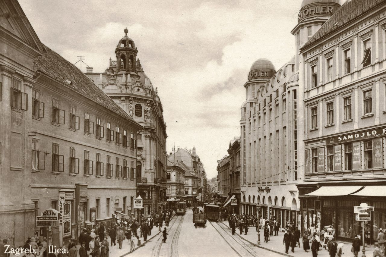 Ilica oko 1930. godine B